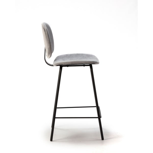 Jasnoszare hokery zestaw 2 szt. (wysokość siedziska 66 cm) Arus – Marckeric-image-4