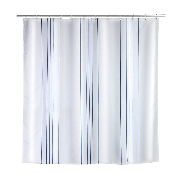Zasłona prysznicowa Wenko Line Blue, 180x200 cm