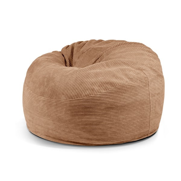 Brązowy sztruksowy worek do siedzenia Om 110 – SLOWDOWN