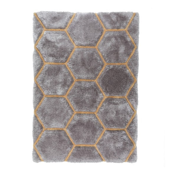 Szary dywan Flair Rugs Honeycomb, 120x170 cm