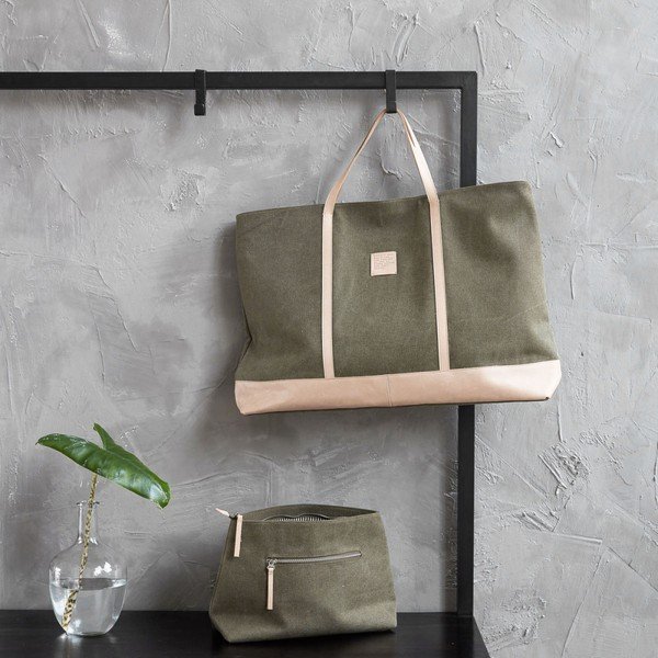 Zielona kosmetyczka House Doctor Army Green-image-1