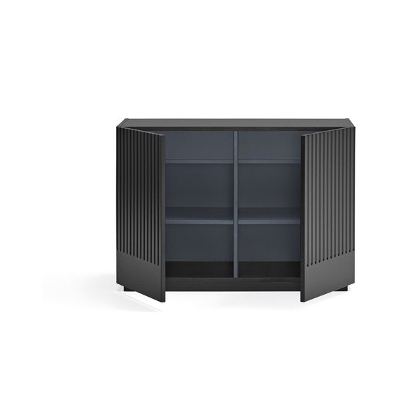 Czarna niska komoda 100x70 cm Doric – Teulat-image-2