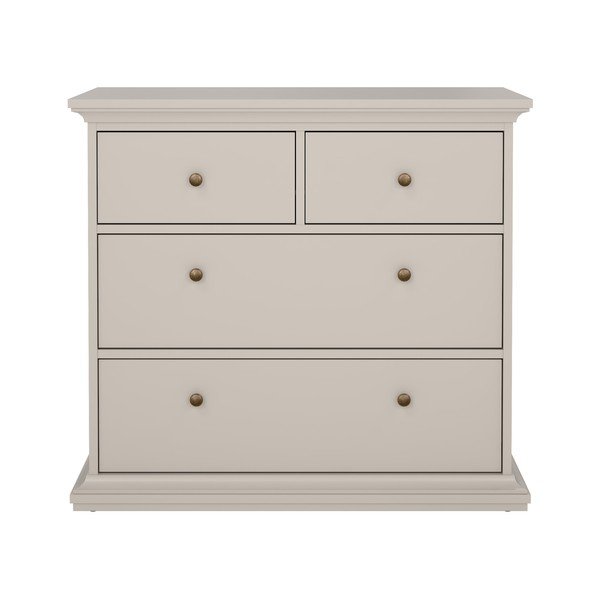 Kremowa komoda 96x87x49 cm Paris – Tvilum-image-2