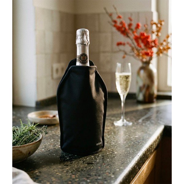 Czarny pokrowiec termiczny na butelkę – Orion-image-1