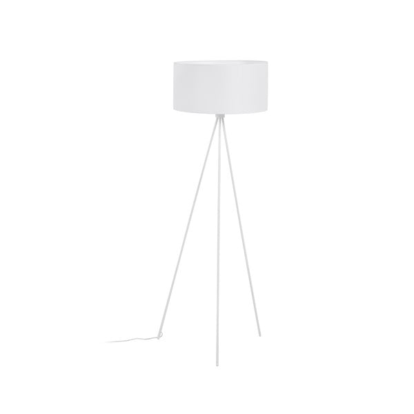 Biała lampa stojąca z tekstylnym kloszem (wys. 157 cm) Ikia – Kave Home