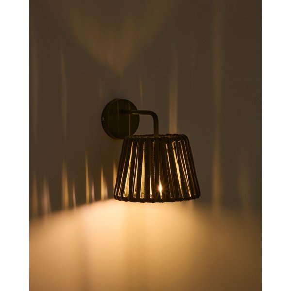Lampa zewnętrzna ścienna LED solarna (wysokość 23 cm) Aldet – Kave Home-image-1
