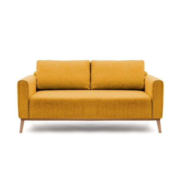Musztardowa sofa Vivonita Milton, 188 cm