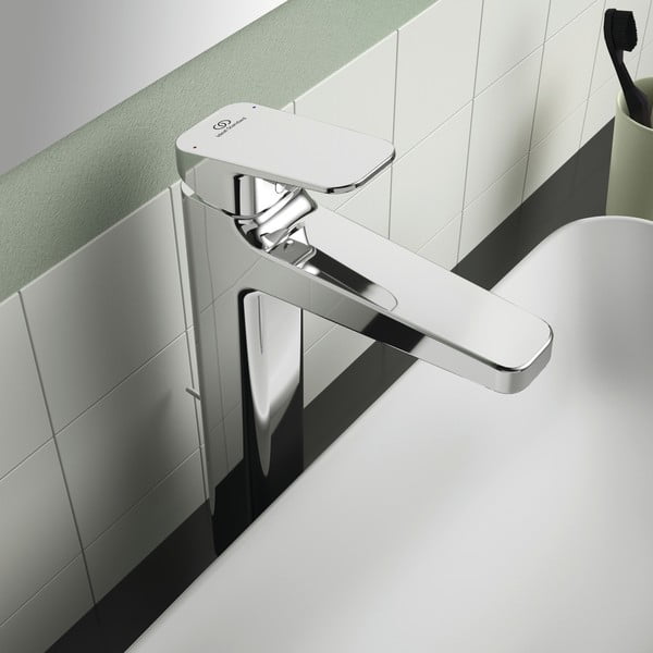 Bateria umywalkowa w kolorze srebra z połyskiem Ceraplan – Ideal Standard-image-3