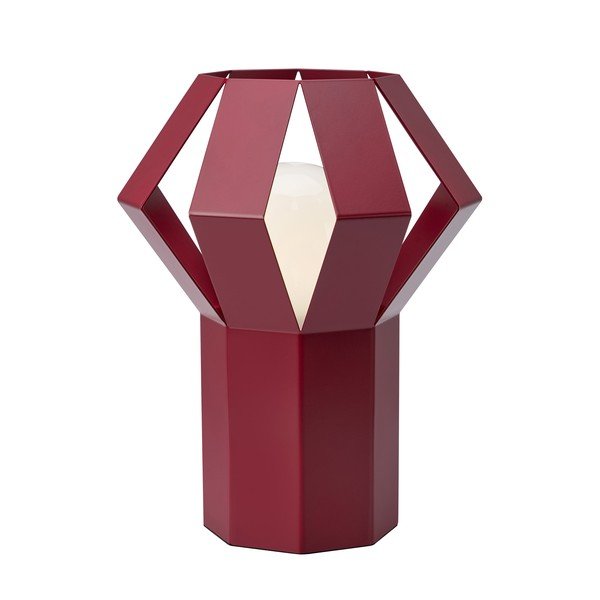 Czerwona metalowa lampa stołowa z metalowym kloszem (wysokość 27 cm) Octa – Markslöjd