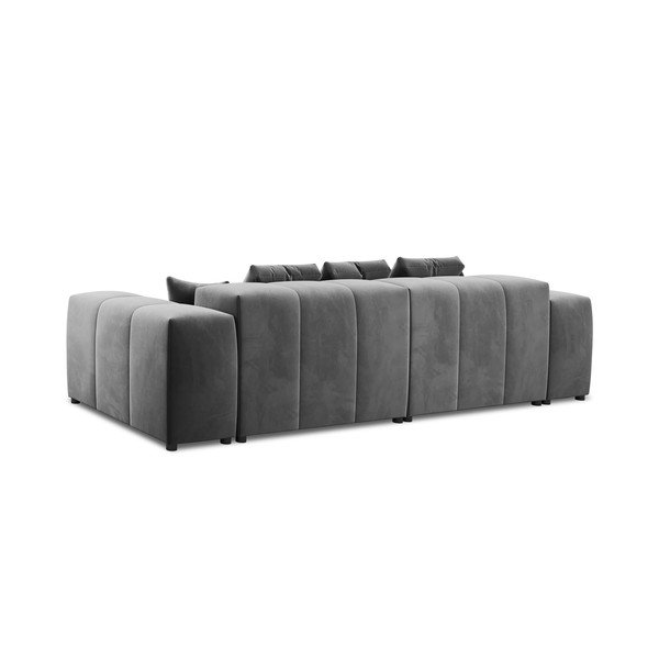 Szara aksamitna sofa 320 cm Rome Velvet – Cosmopolitan Design-image-4