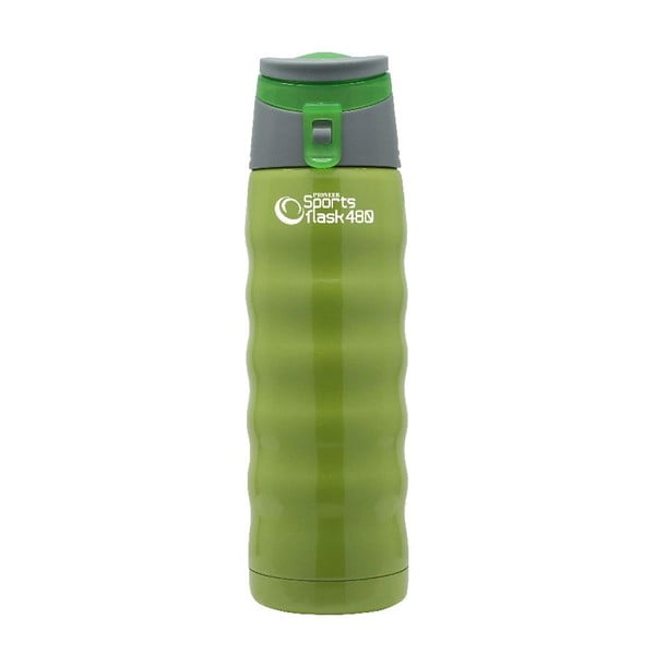 Zielona butelka sportowa Pioneer, 480 ml