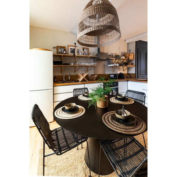 Rattanowa mata stołowa ø 36 cm – Tiseco Home Studio-image-2