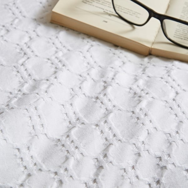 Biała bawełniana pościel jednoosobowa 135x200 cm Waffle – Bianca-image-4