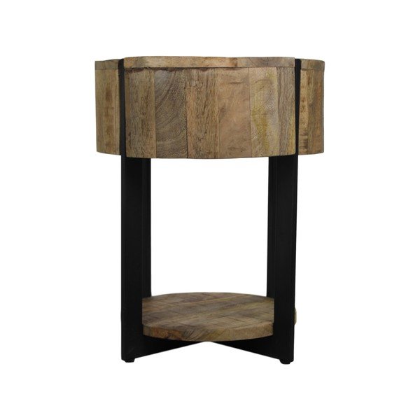 Stolik z drewna mangowca HSM collection Jackso, 40x51 cm-image-2