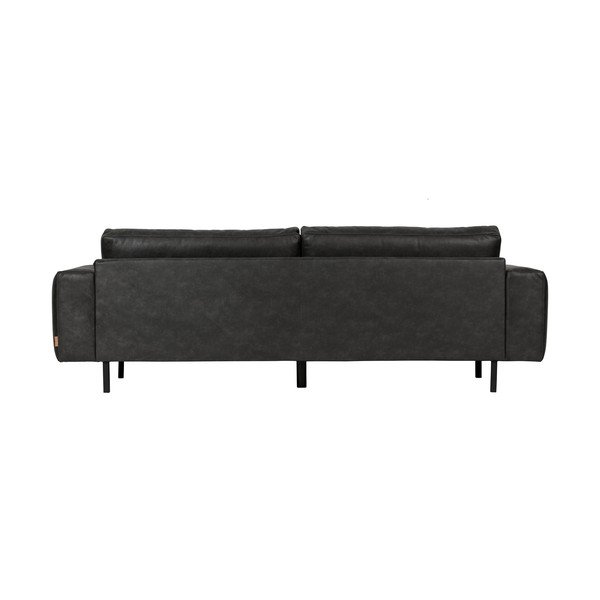 Antracytowa sofa z imitacji skóry WOOOD Rebound-image-1