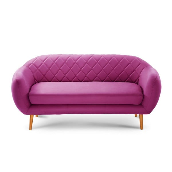 Fuksjowa sofa 3-osobowa Scandi by Stella Cadente Maison Diva