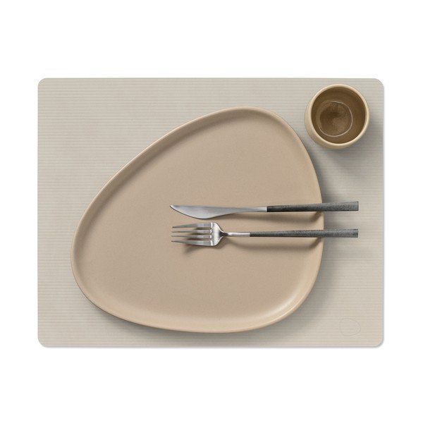 Mata stołowa ze skóry ekologicznej 35x45 cm Square L Corduroy – LIND DNA-image-1