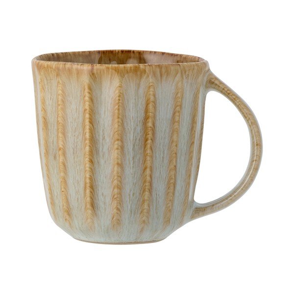Beżowy kamionkowy kubek do latte 350 ml Fleur – Bloomingville