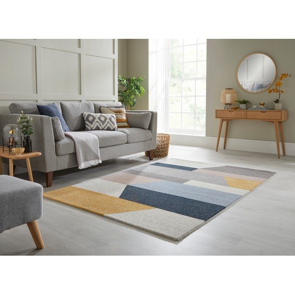 Szaro-żółty dywan Flair Rugs Barrio, 120x170 cm-image-1