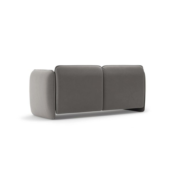 Ciemnoszara aksamitna sofa 168 cm Georgia – Micadoni -image-3