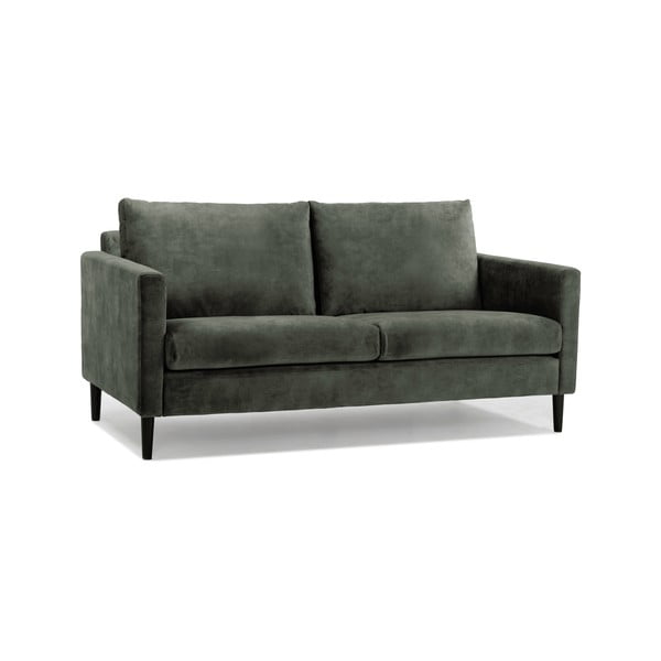 Zielono=szara sofa z aksamitnym obiciem Scandic Adagio, szer. 153 cm-image-2