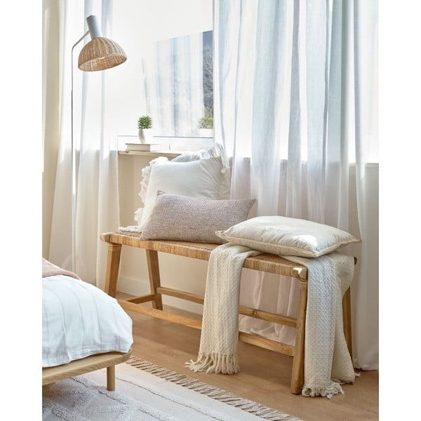 Ławka w naturalnym kolorze Beida – Kave Home-image-1