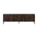 Brązowa szafka pod TV z litego drewna sosnowego 180x56x46 cm Bono – WOOOD