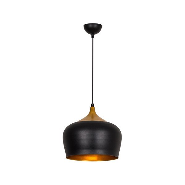 Złoto-czarna lampa wisząca Ythan-image-1