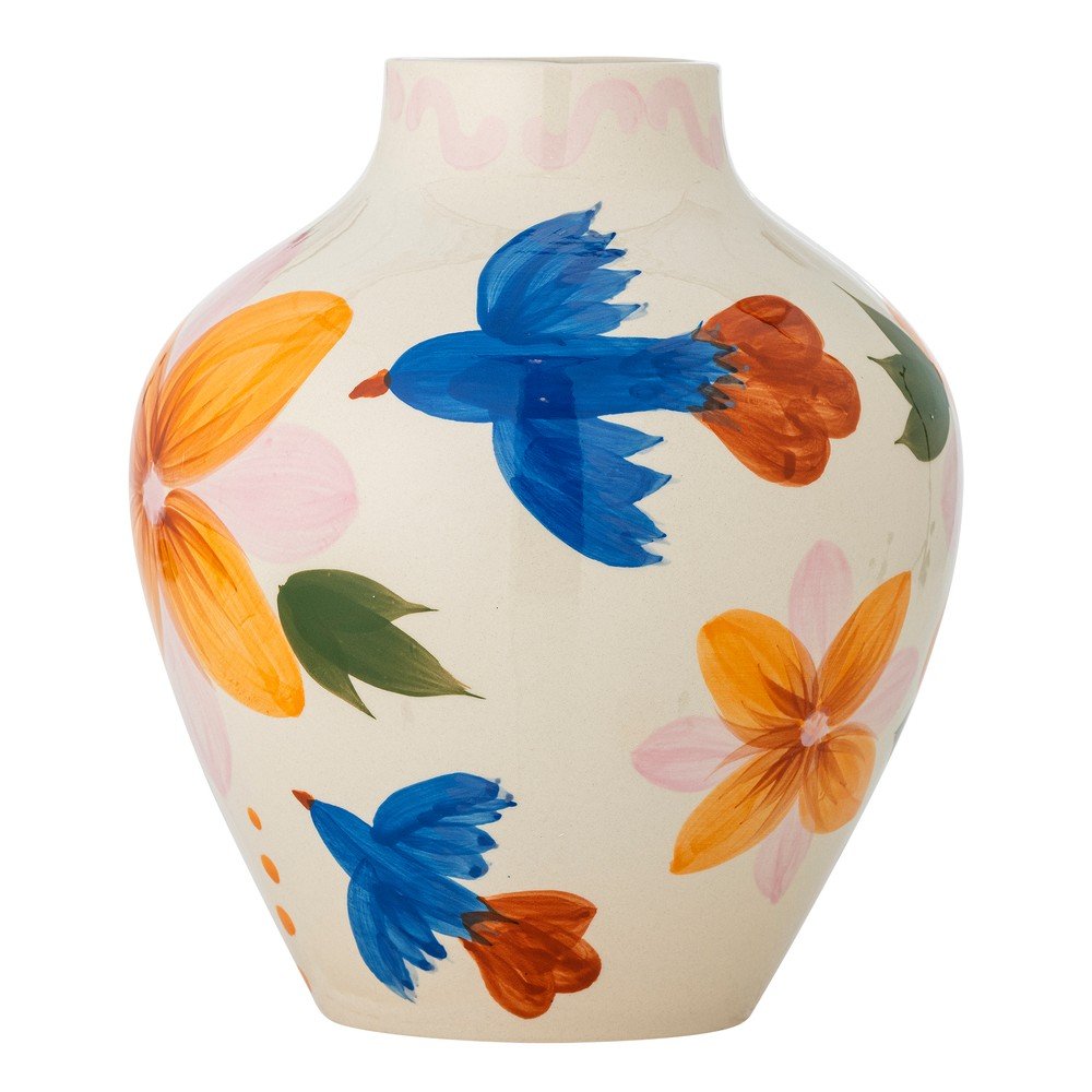 Kamionkowy ręcznie malowany wazon (wysokość 27 cm) Maricala – Bloomingville