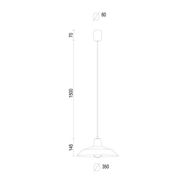 Biała lampa wisząca Bulb Attack Cinco-image-4