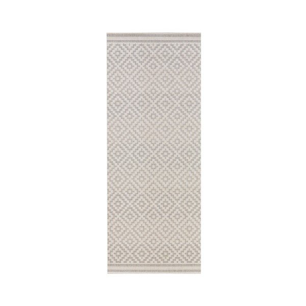 Szaro-kremowy chodnik odpowiedni na zewnątrz NORTHRUGS Meadow, 80x200 cm