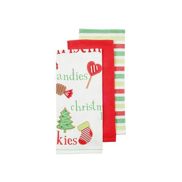 Zestaw 3 ścierek kuchennych Sweet Christmas