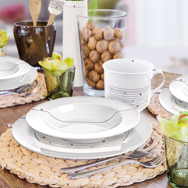 Porcelanowy zestaw talerzy 18 szt. – Orion-image-1