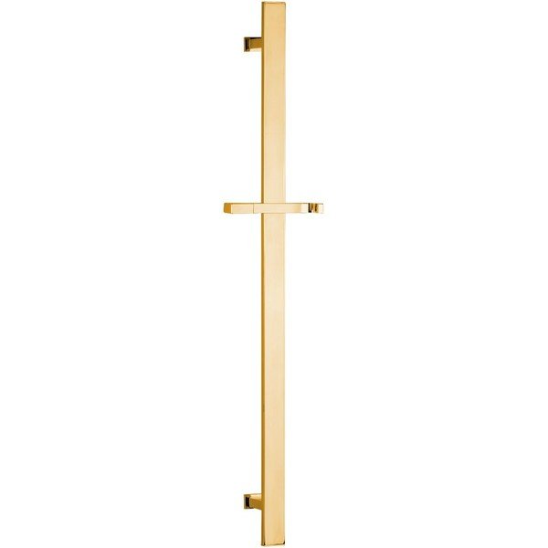 Ścienny drążek prysznicowy na słuchawkę z mosiądzu w kolorze złota z suwakiem 70 cm – Sapho