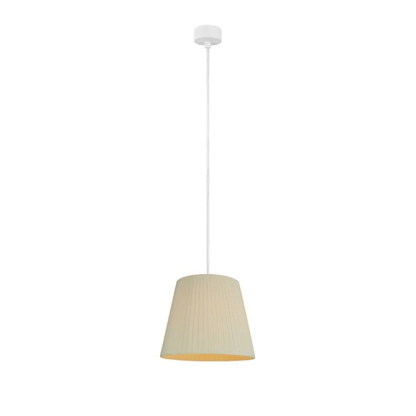 Kremowa lampa wisząca z białym kablem Sotto Luce Kami, ∅ 24 cm