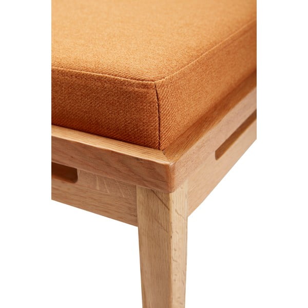 Pomarańczowo-kremowa ławka Amber – Hübsch-image-3