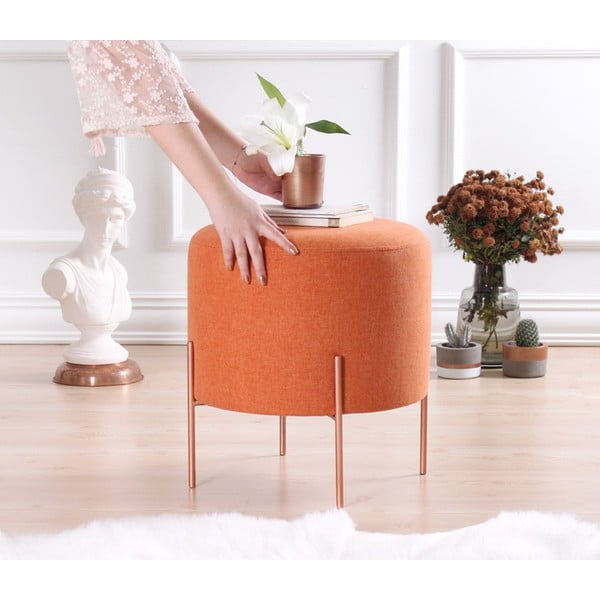 Pomarańczowy puf Copper – Artie-image-2