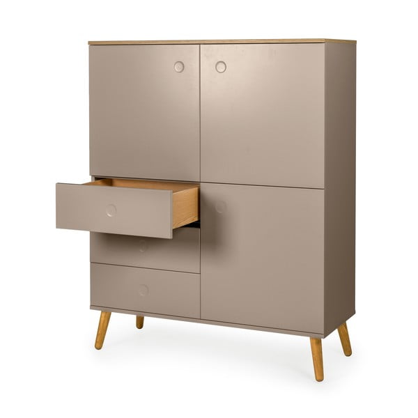 Brązowa komoda Tenzo Dot, 109x137 cm-image-3