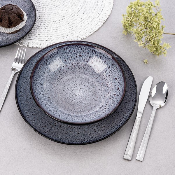 Sztućce 24 szt. ze stali nierdzewnej w kolorze srebra Bright – Orion-image-4