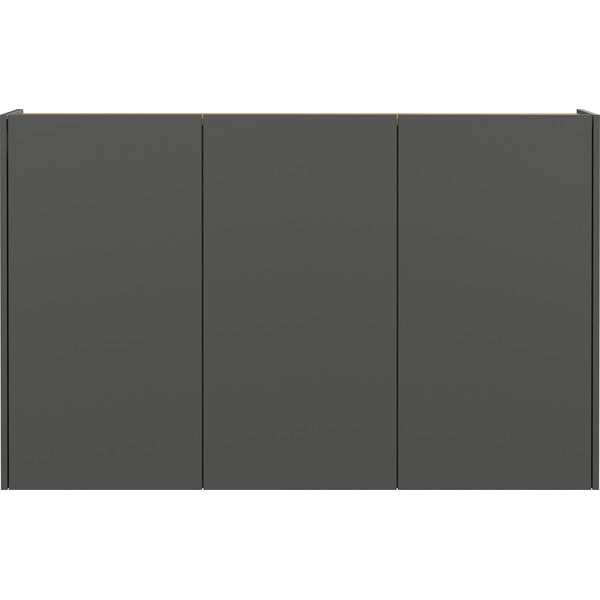 Antracytowa szafka w dekorze dębu wisząca 138x87x25 cm Libbiano – Germania-image-2