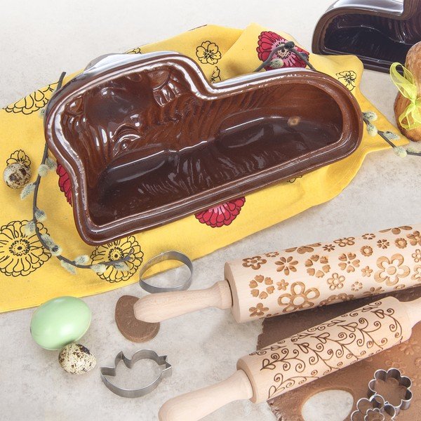 Ceramiczna forma do pieczenia baranka wielkanocnego 10x34 cm Beránek – Orion-image-1