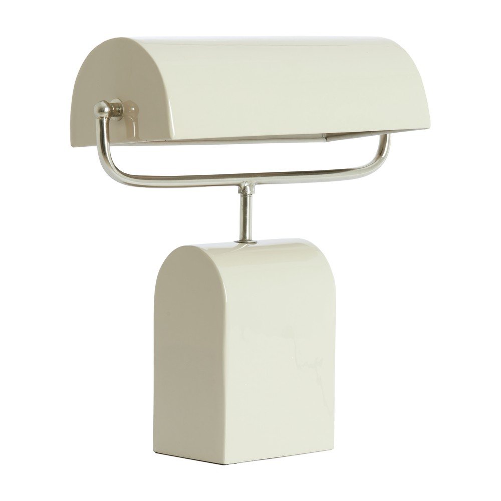 Kremowa metalowa lampa stołowa (wysokość 38 cm) Cardona – Light & Living