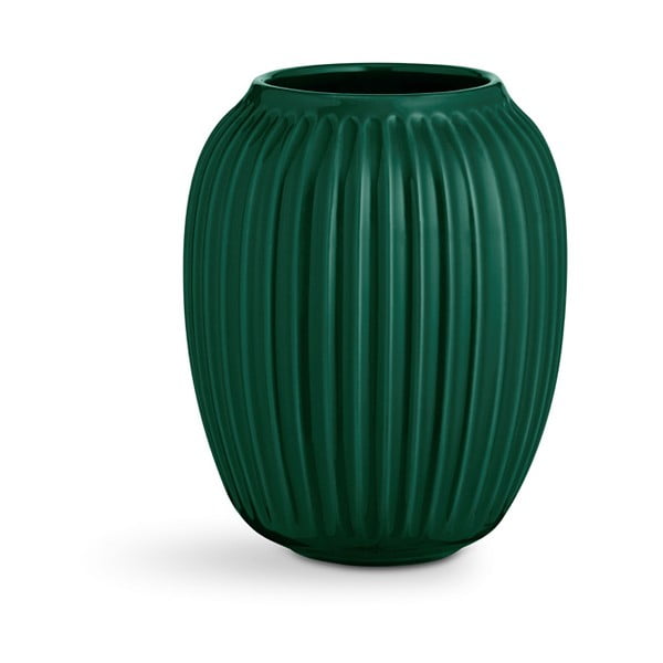 Zielony kamionkowy wazon Kähler Design Hammershoi, wys. 20 cm