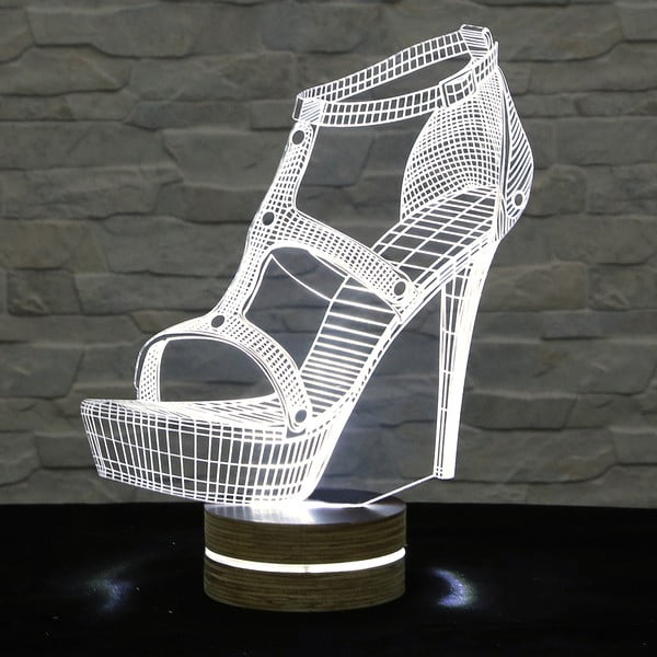 Lampa 3D stołowa Shoe
