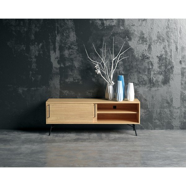 Szafka pod TV z czarnymi nogami Woodman Ashburn-image-1