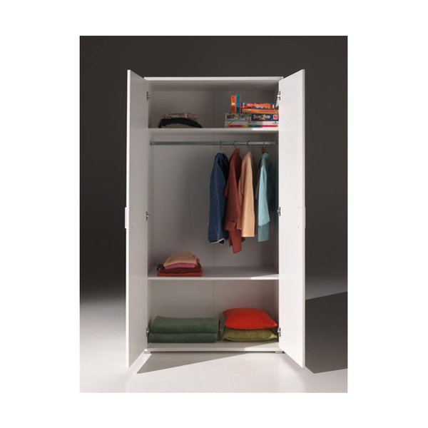 Biała szafa Vipack Milan, szer. 105 cm-image-2