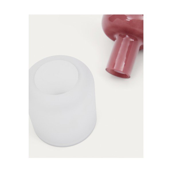 Różowy szklany wazon (wysokość 19 cm) Kelse – Kave Home-image-3