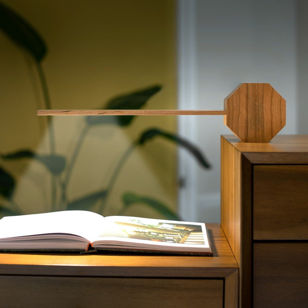 Cyfrowy budzik stołowy Octagon One LED – Gingko (zdjęcie 10)