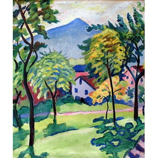 Reprodukcja obrazu Augusta Macke – Tegernsee Landscape, 50x60 cm