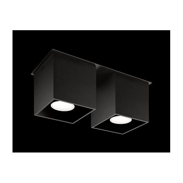 Czarna lampa sufitowa Sollux Geo 2-image-3